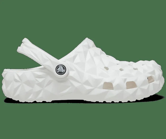 Классические сабо с геометрическим рисунком Crocs мужские, цвет White