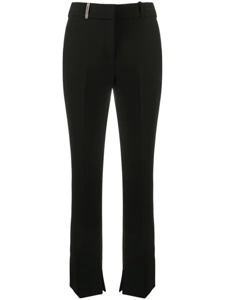 Peserico укороченные брюки bootcut, черный