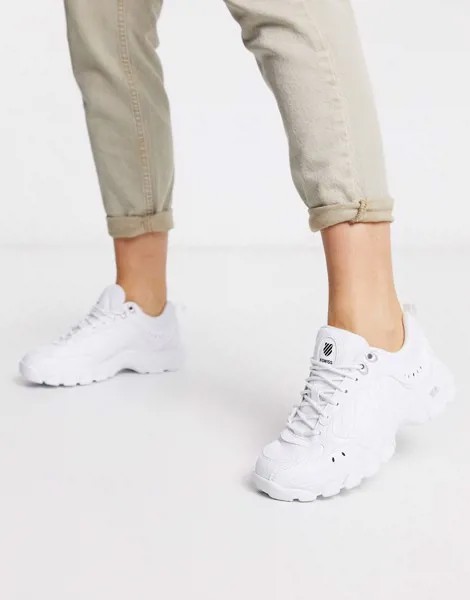 Белые кроссовки K-Swiss HS329-Белый