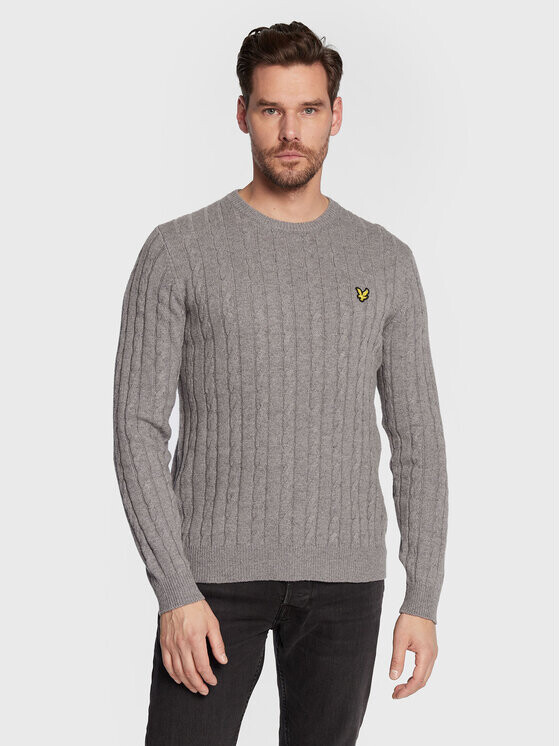 Свитер обычного кроя Lyle & Scott, серый