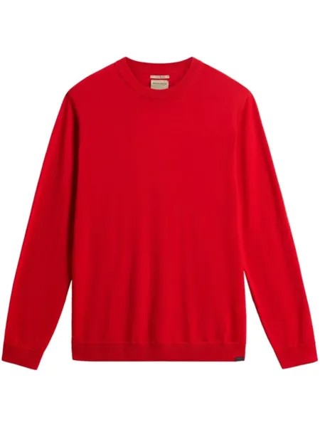 Woolrich джемпер вязаный с логотипом, красный
