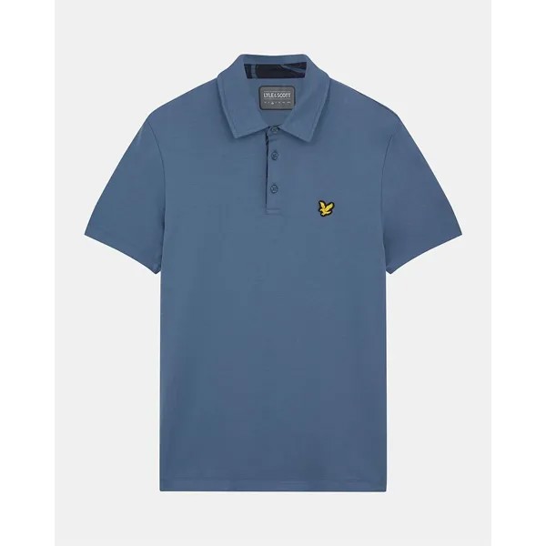 Поло Lyle & Scott Contour Placket, синий