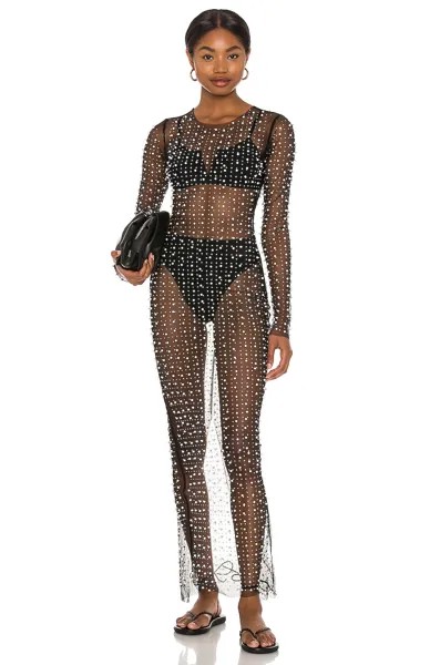 Платье Beach Bunny Champagne Nights Mesh, черный