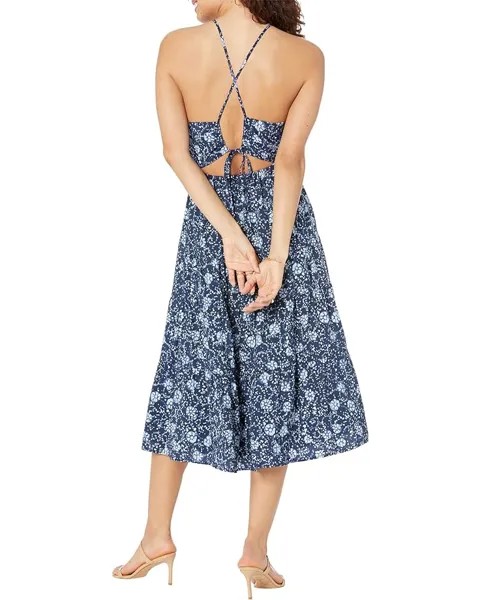 Платье Madewell Brynn Halter Dress - Textured Ecovero, цвет Classic Indigo