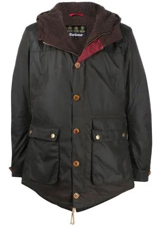 Barbour однобортное пальто Hereford