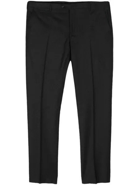 Строгие брюки средней посадки Corneliani, серый