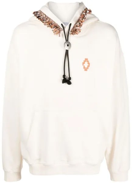 Худи Fringes Comfort с логотипом Marcelo Burlon County of Milan, бежевый