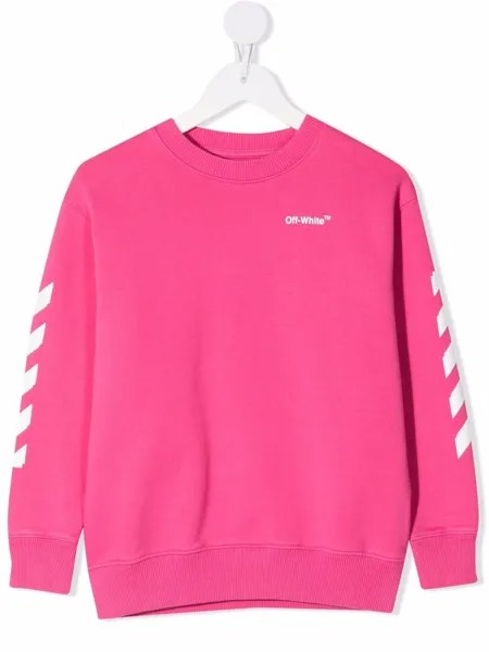 Off-White Kids толстовка с логотипом