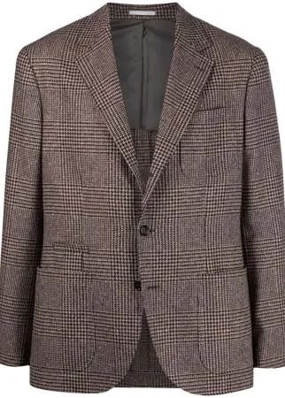 Brunello Cucinelli однобортный пиджак в клетку