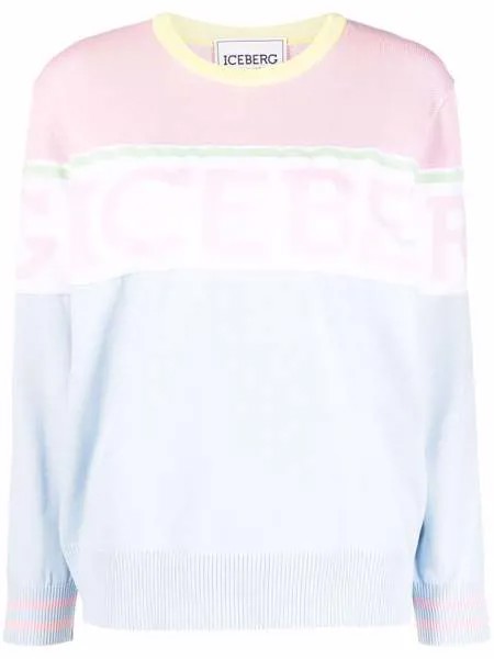 Iceberg colour-block logo sweatshirt