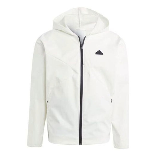 Куртка city escape с капюшоном на молнии Adidas, белый