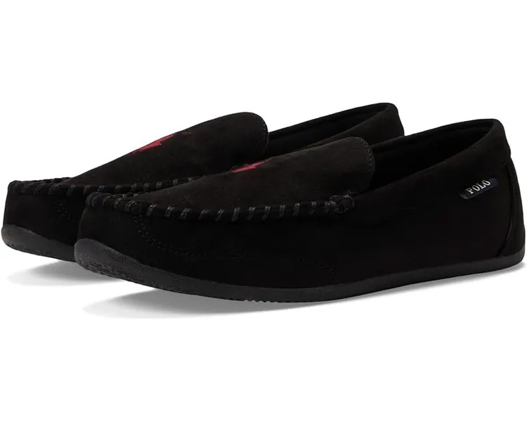 Домашняя обувь Polo Ralph Lauren Declan Plaid Moccasin Slipper, черный
