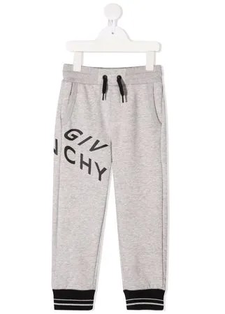 Givenchy Kids спортивные брюки с кулиской и логотипом