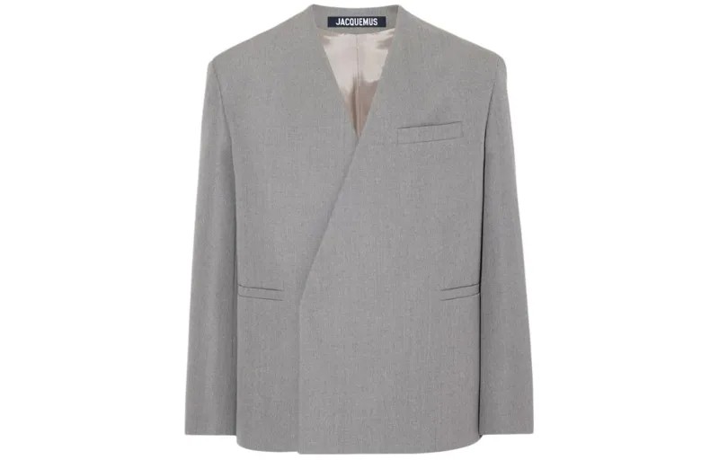 Деловой костюм мужской серый Jacquemus, серый