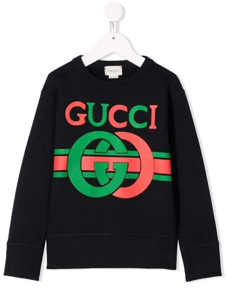 Gucci Kids толстовка с логотипом