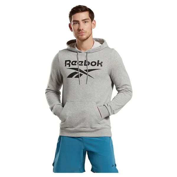 Толстовка Reebok Identity French Terry Vector Pullover, серый
