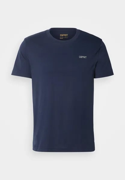 Базовая футболка Tee Esprit, темно-синяя