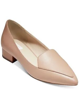 Женские туфли-лодочки COLE HAAN розового цвета с V-образным вырезом Dellora Almond Toe Block Heel Slip On Flats 6 B