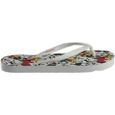 Женские белые повседневные сандалии Disney MFXJ005 Flip Flop Flip Flop