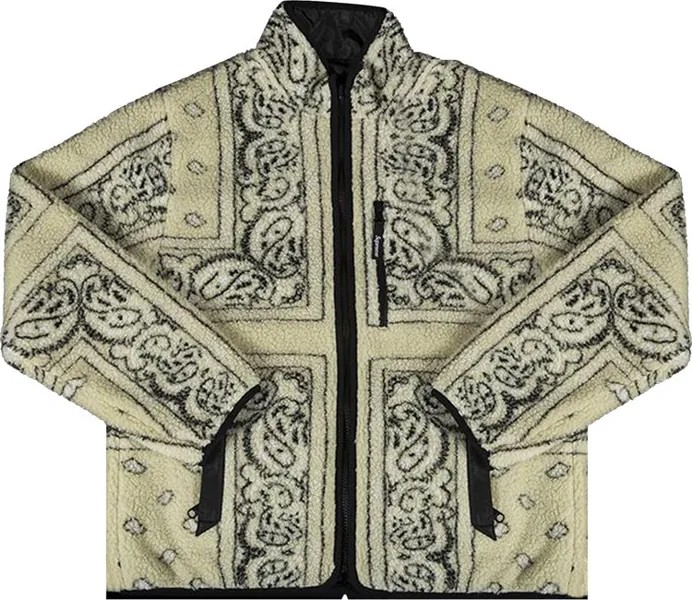 Куртка Supreme Reversible Bandana Fleece Jacket 'Tan', загар
