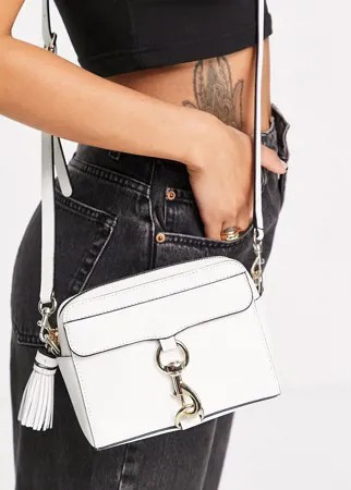 Белая квадратная сумка на плечо с ремнем Rebecca Minkoff-Белый