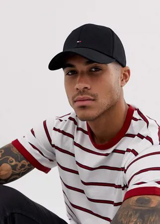 Черная бейсболка Tommy Hilfiger-Черный
