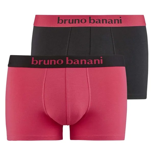 Боксеры Bruno Banani Boxershort 2 шт, пурпурный / черный