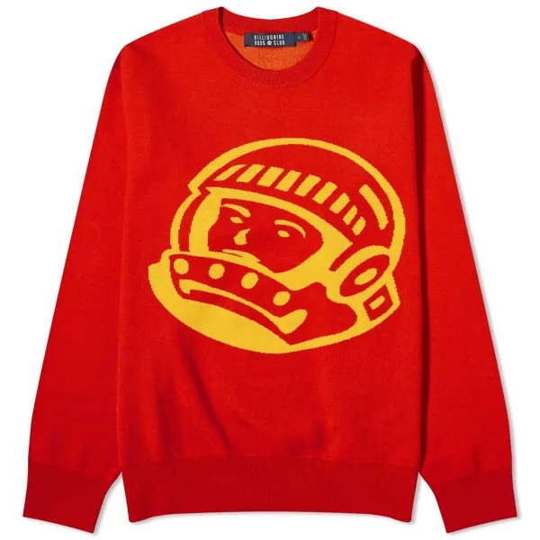 Свитшот Billionaire Boys Club Astro Crew Knit, красный/желтый