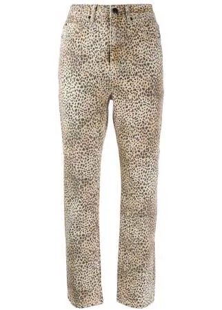 Alexander Wang брюки с леопардовым принтом