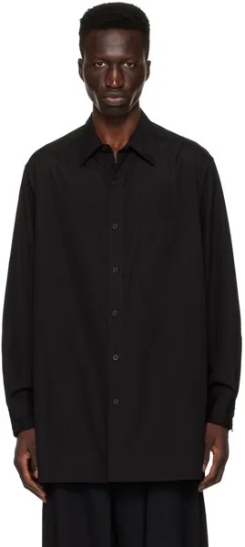 Черная рубашка с карманом Yohji Yamamoto