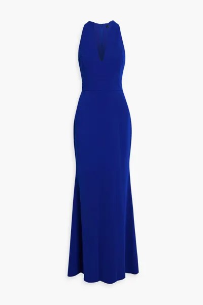 Платье из понте с рюшами BADGLEY MISCHKA, синий