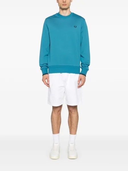 Fred Perry толстовка с вышитым логотипом, синий