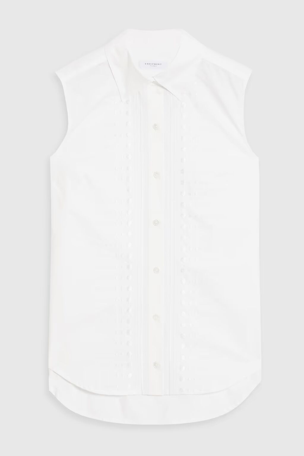 Рубашка Adalira из хлопкового поплина с вышивкой Equipment, белый
