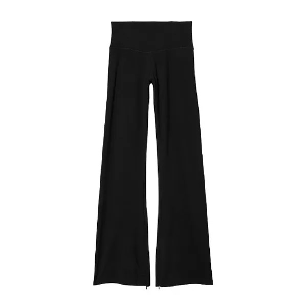 Расклешенные леггинсы Victorias Secret Cotton High-Waist Flare, черный