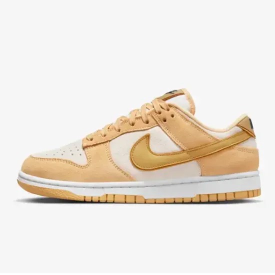 Женские кроссовки Nike Dunk Low Shoes Gold Suede (DV7411-200) Expeditedship