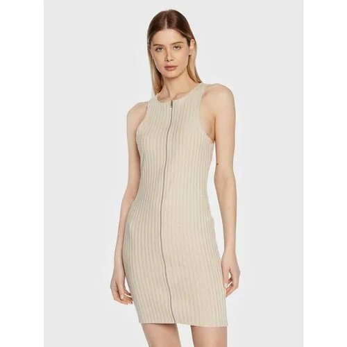 Платье Calvin Klein Jeans, размер L [INT], бежевый