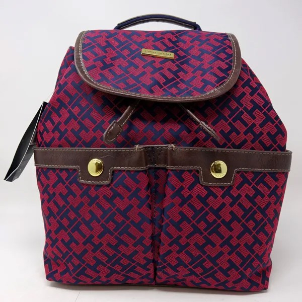 НОВЫЙ женский рюкзак Tommy Hilfiger бордового красного синего цвета с логотипом, сумка-кошелек