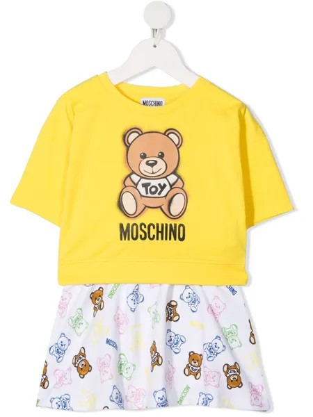 Moschino Kids комплект из юбки и толстовки