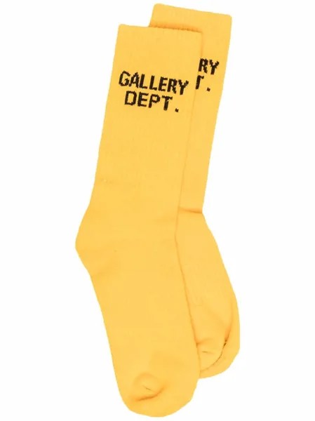 GALLERY DEPT. logo-print ribbed socks