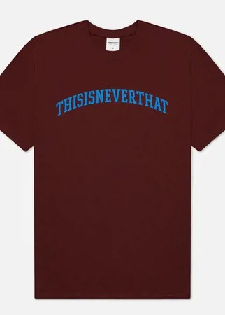 Мужская футболка thisisneverthat ARC Logo, цвет бордовый, размер L