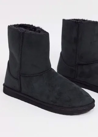Черные ботинки-слиперы ASOS DESIGN-Черный цвет
