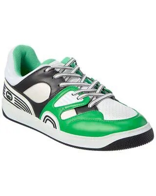 Кроссовки Gucci Basket Demetra мужские зеленые 9,5 Великобритания