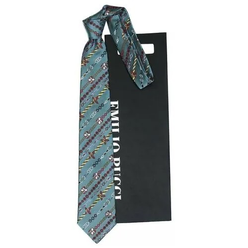 Красивый шелковый галстук с узором Emilio Pucci 848534