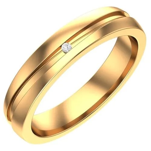 Обручальное золотое кольцо Европа, ширина 3.5 мм 1000026-00770 19