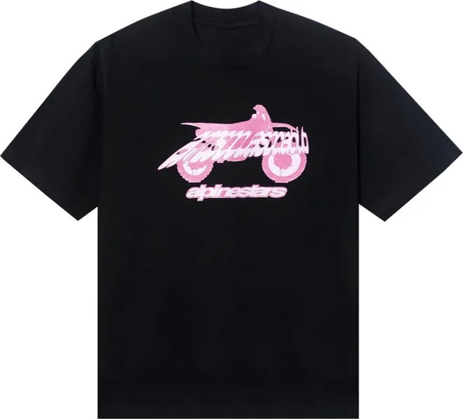 Футболка Anti Social Social Club x Alpine Stars Moto Tee 'Black', черный