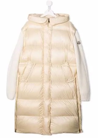 Moncler Enfant пуховик с капюшоном