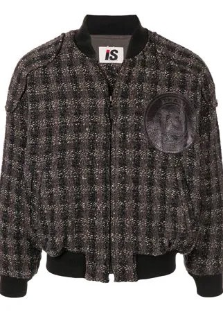 Issey Miyake Pre-Owned куртка-бомбер 1980-х годов в клетку