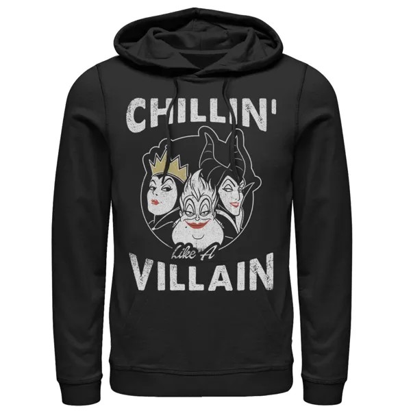 Мужская толстовка с логотипом Disney Villains Chillin' Villain Distressed Group Shot