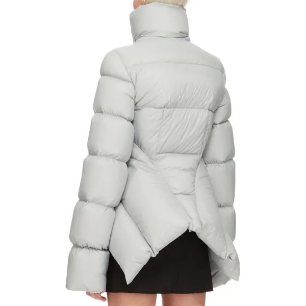 Пуховик женский светло-голубой Rick Owens