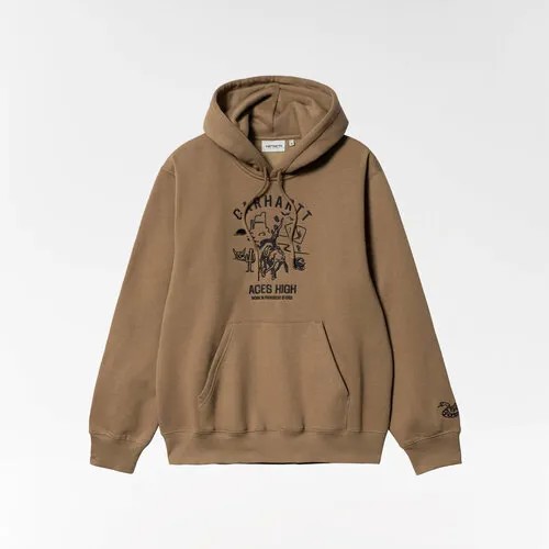 Толстовка carhartt, размер S, коричневый